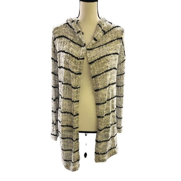 Splendid Lightweight Cardigan Womens M Gray Hooded Open Front Supima Cotton Mix - Picture 2 of 9